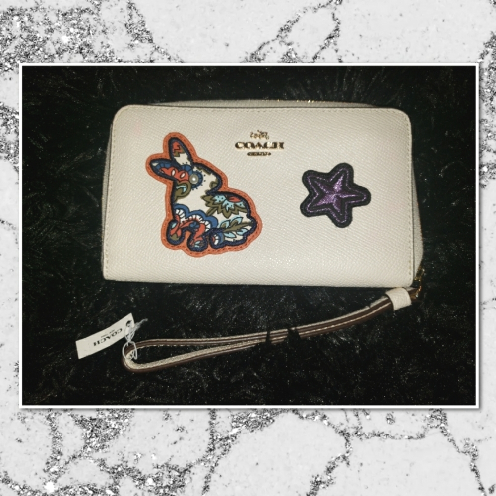 Coach Varsity Patches Wristlet